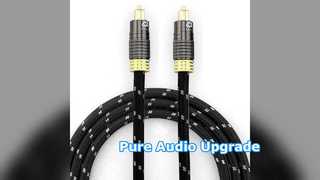 गोल्ड टॉस्लिंक ऑडियो केबल ऑडियोफाइल सबवूफर स्पीकर