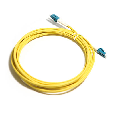 गुणवत्ता  Optical Fiber Cord Yellow Duplex Multimode OM5 2M 3M 5m 10G LC-LC For WLAN  LAN कारखाना