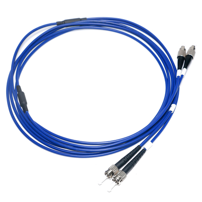 WLAN LAN मिनीटर कंप्यूटर संचार के लिए फैक्टरी आउटलेट ST 2/2 सिंगल-मोड-कोर फाइबर ऑप्टिक पैच कॉर्ड