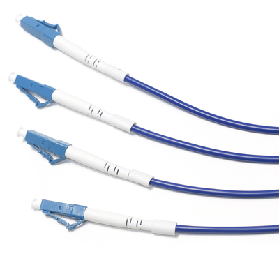 फाइबर ऑप्टिक पैच कॉर्ड म्यूटि-कोर मोड OM4/OM5 4/4 SC LC सर्विलांस WLAN LAN के लिए