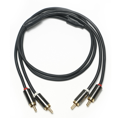 RCA डिजिटल ऑडियो केबल 3.5MM PVC प्लेटेड काला एल्युमिनियम एलॉय शेल क्वालिटी साउंडबार के लिए 0.5M कनेक्टर मिनी साउंडबार के लिए