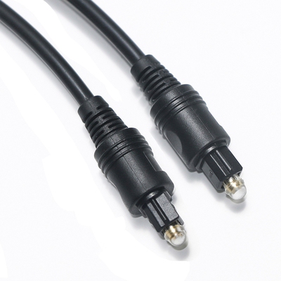 [फैक्टरी आउटलेट] Toslink केबल डिजिटल ऑप्टिकल ऑडियो ब्लैक केबल OD4.0 PVC टीवी साउंड बार AV रिसीवर गेम कंसोल के लिए