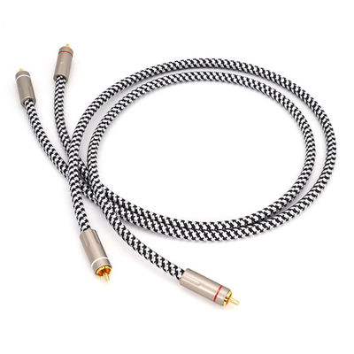 ROHS RCA डिजिटल ऑडियो केबल SPDIF 3.5mm गोल्ड प्लेटेड टेक्सचर निटेड रोप 5.1 के साथ