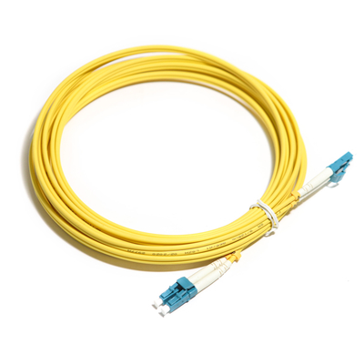 WLAN LAN के लिए ऑप्टिकल फाइबर कॉर्ड येलो डुप्लेक्स मल्टीमोड OM5 2M 3M 5m 10G LC-LC