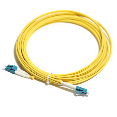 WLAN LAN के लिए ऑप्टिकल फाइबर कॉर्ड येलो डुप्लेक्स मल्टीमोड OM5 2M 3M 5m 10G LC-LC