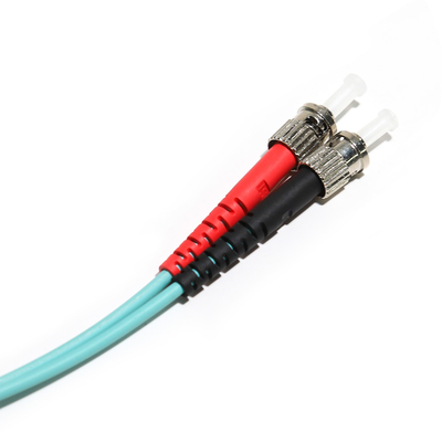 WLAN LAN के लिए 10G LC-ST डुप्लेक्स मल्टीमोड फाइबर ऑप्टिक कॉर्ड OD3.0 OM3 0.8M 1.5M 2M