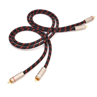 ROHS RCA डिजिटल ऑडियो केबल SPDIF 3.5mm गोल्ड प्लेटेड टेक्सचर निटेड रोप 5.1 के साथ